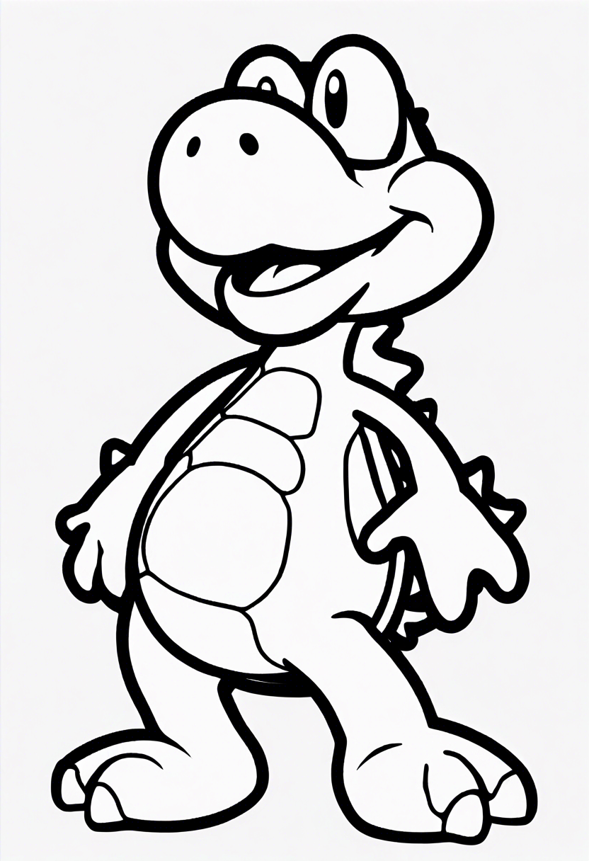 Yoshi Coloring Pages Colorbliss Art