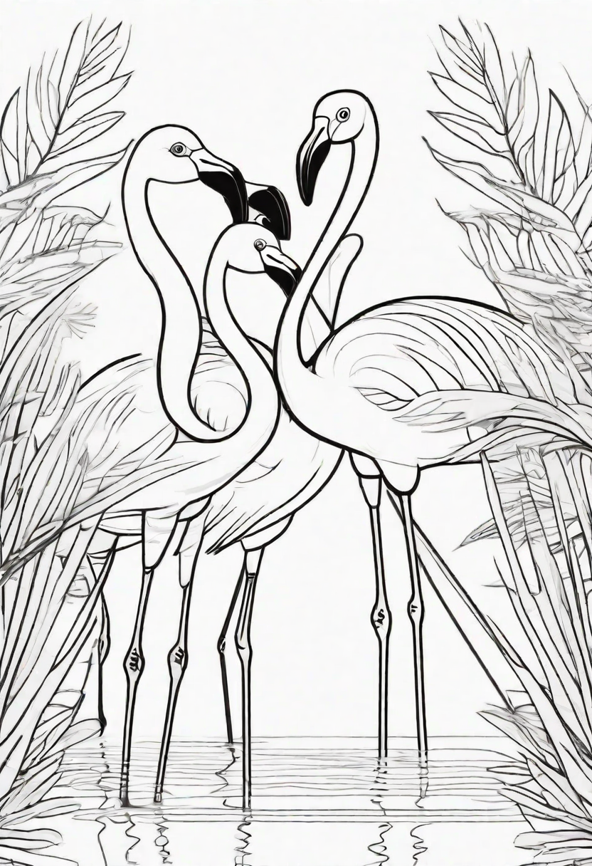 1 Flamingo Coloring Pages | ColorBliss.art