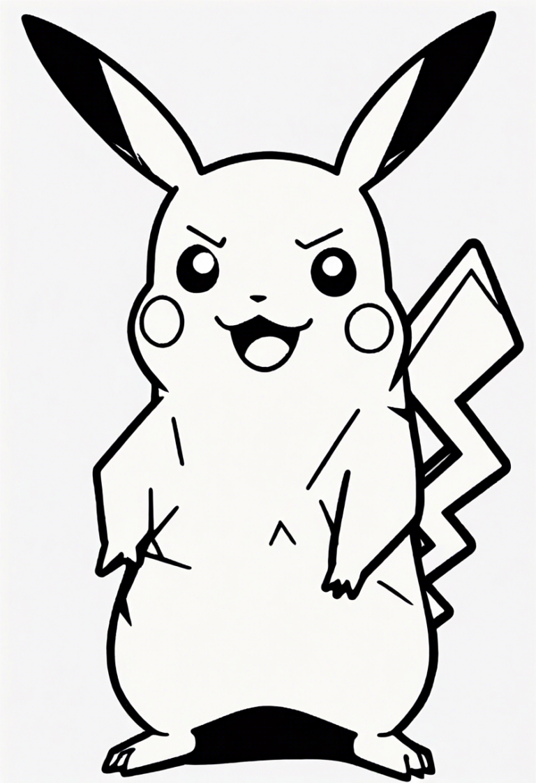 Confused Pikachu | ColorBliss.art