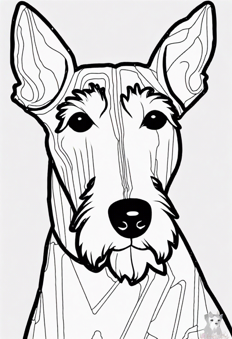 Detailed Fox Terrier | ColorBliss.art