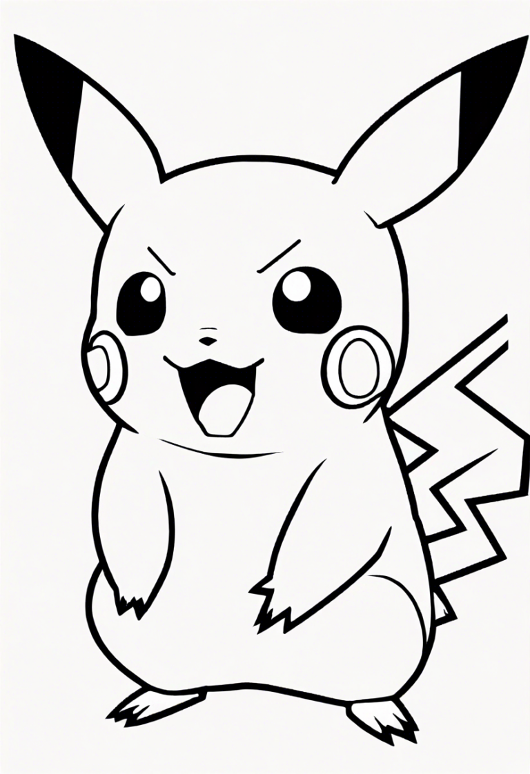 Frustrated Pikachu | ColorBliss.art