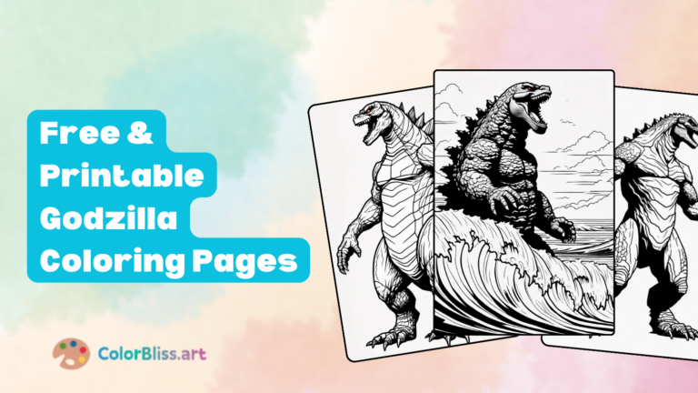 godzilla coloring pages