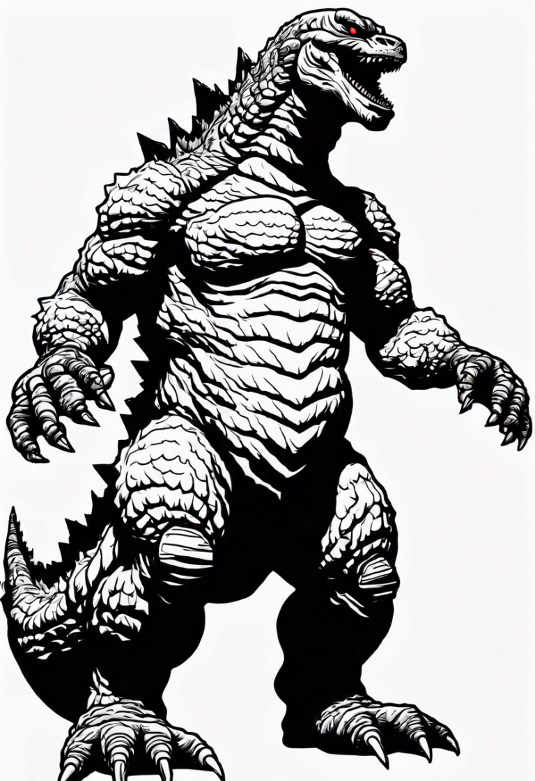 Godzilla, the atomic breath | ColorBliss.art