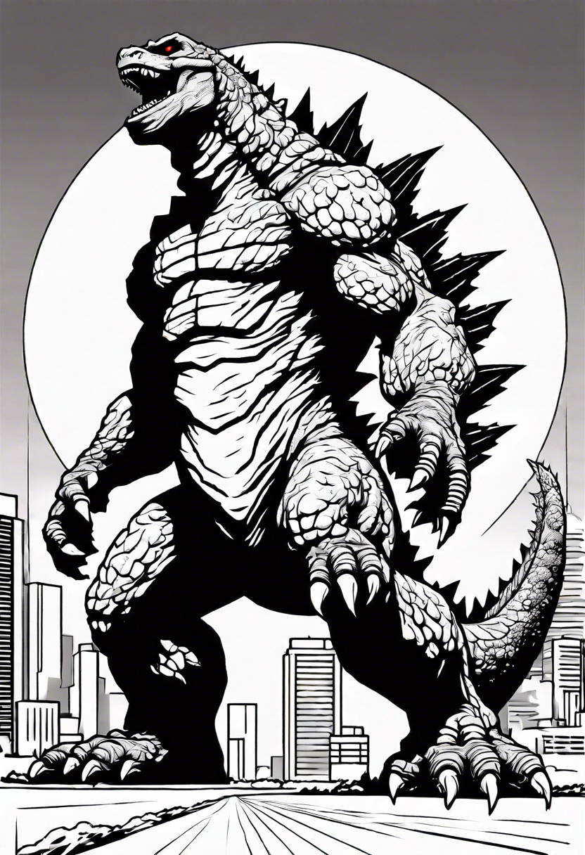 Godzilla Coloring Pages Colorbliss Art