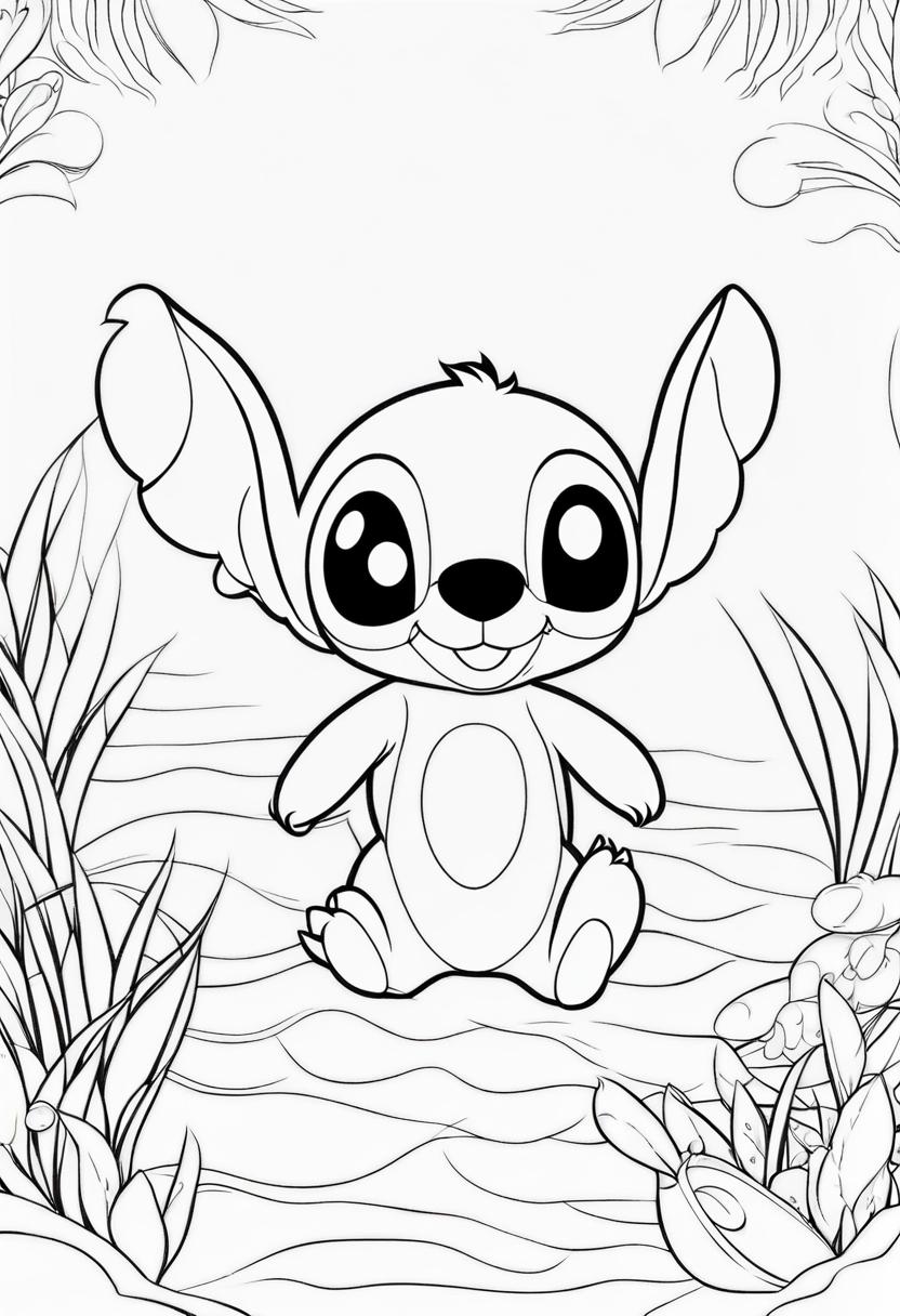 4 Stitch Coloring Pages | ColorBliss