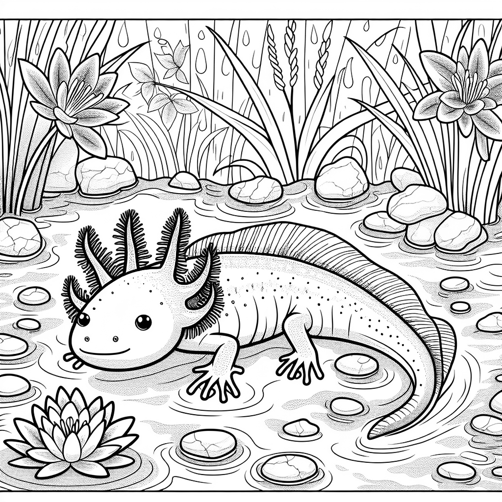6 Axolotl Coloring Pages | ColorBliss