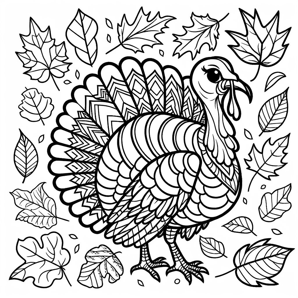 9 Turkey Coloring Pages | ColorBliss