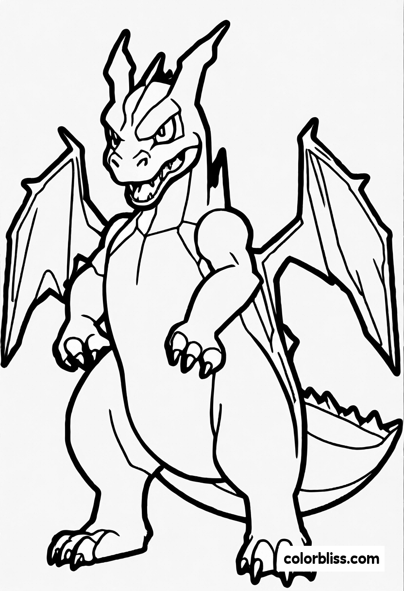 1 Charizard Coloring Pages | ColorBliss