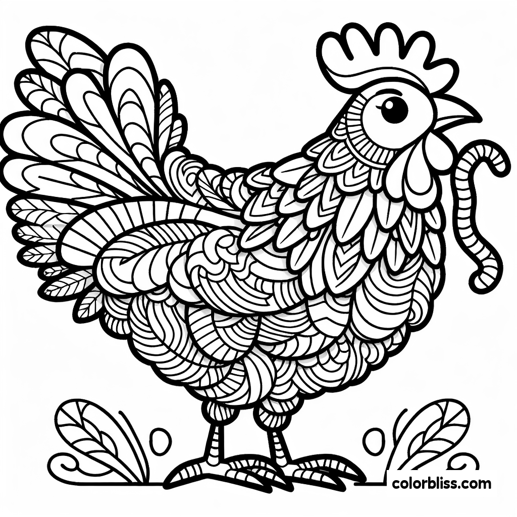 11 Chicken Coloring Pages | ColorBliss