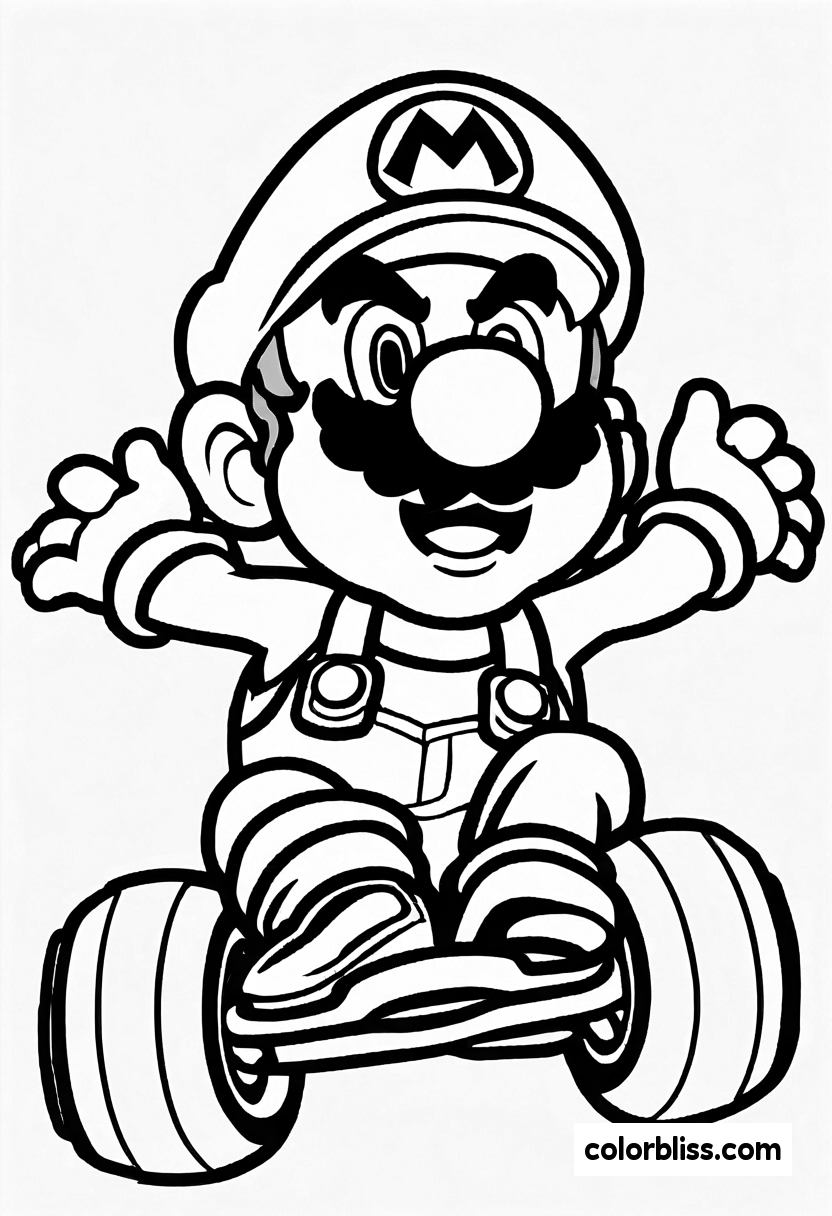 1 Mario Kart Coloring Pages | ColorBliss