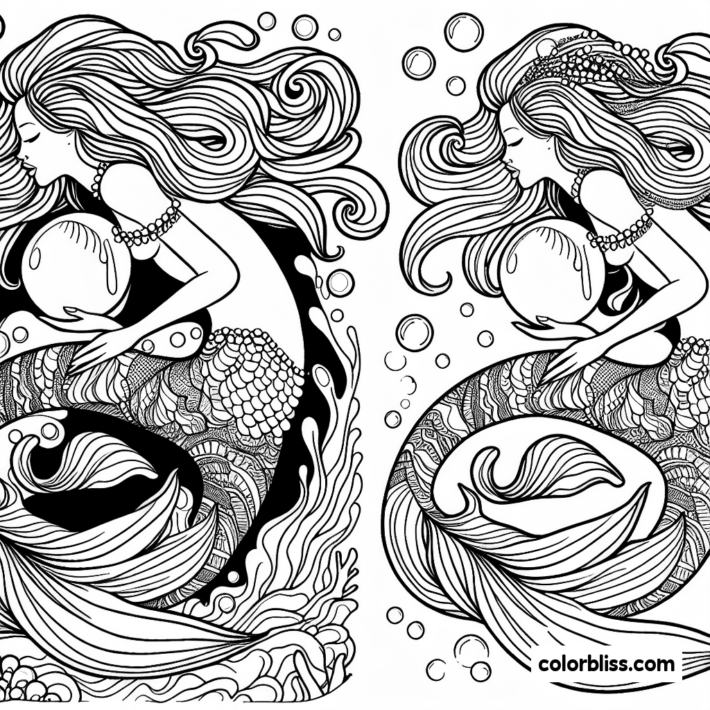 11 Mermaid Coloring Pages | ColorBliss