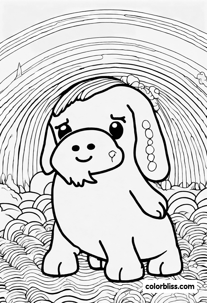 rainbow friends coloring pages