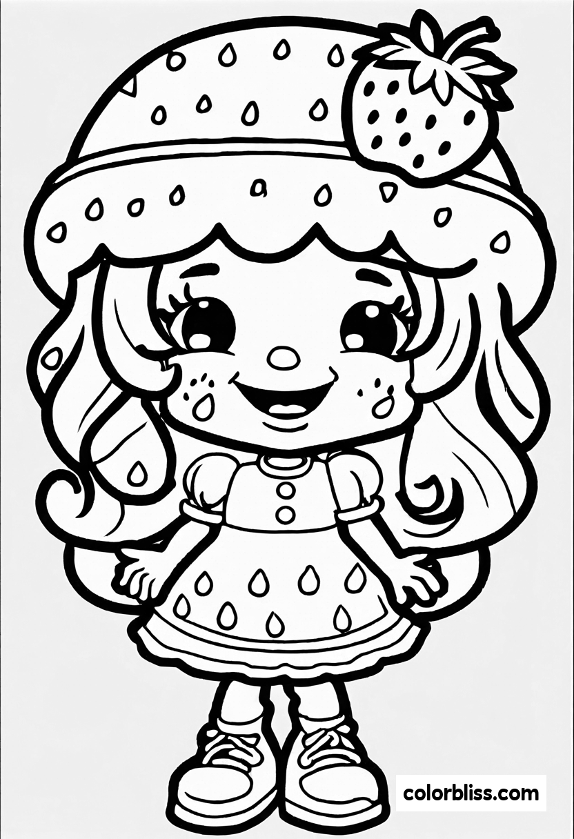 1 Strawberry Shortcake Coloring Pages | ColorBliss