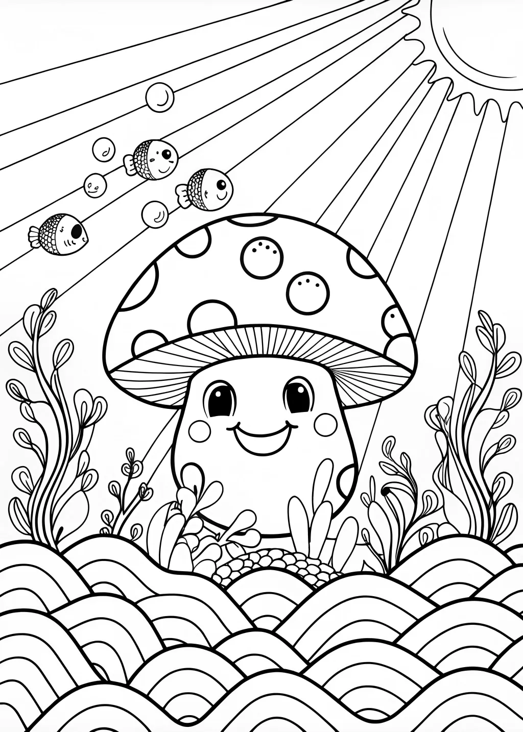 Toadstool Buddy in the Forest