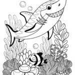 A shark and a clownfish