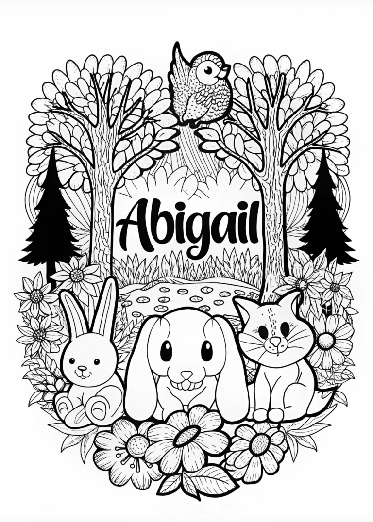 Abigail’s Animal Friends Adventure coloring pages