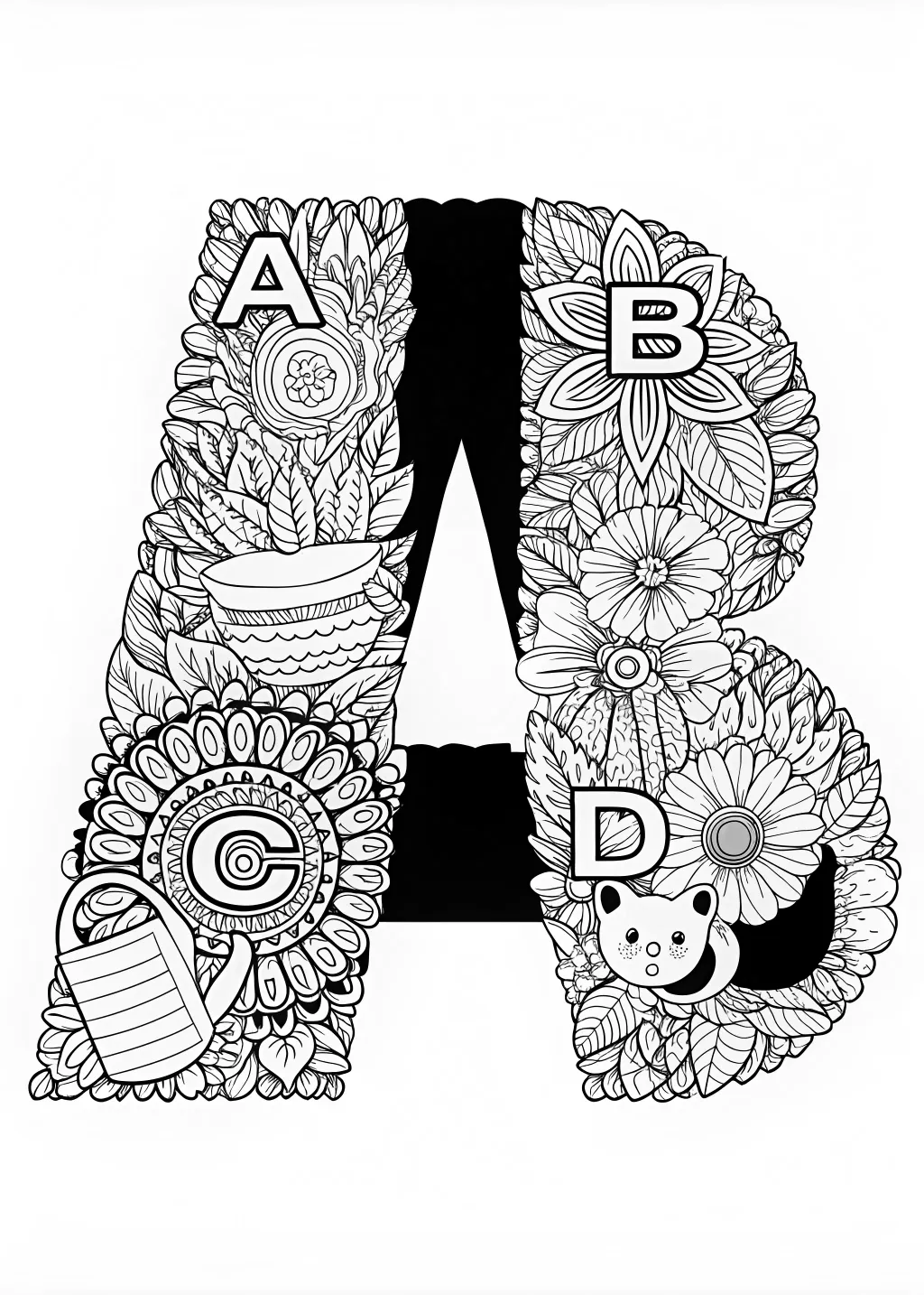 alphabet lore coloring pages