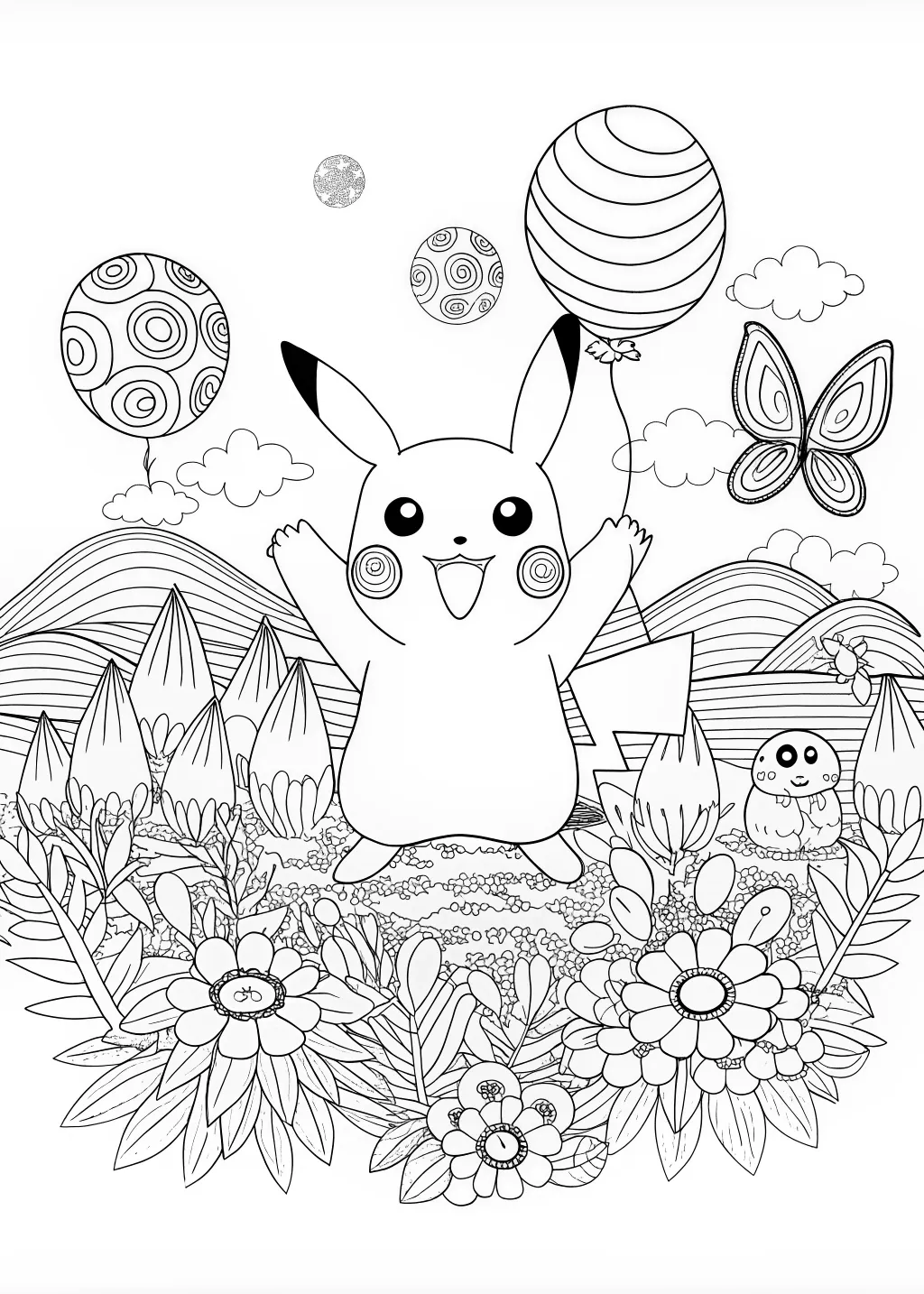 Pikachu’s Joyful Coloring Adventure