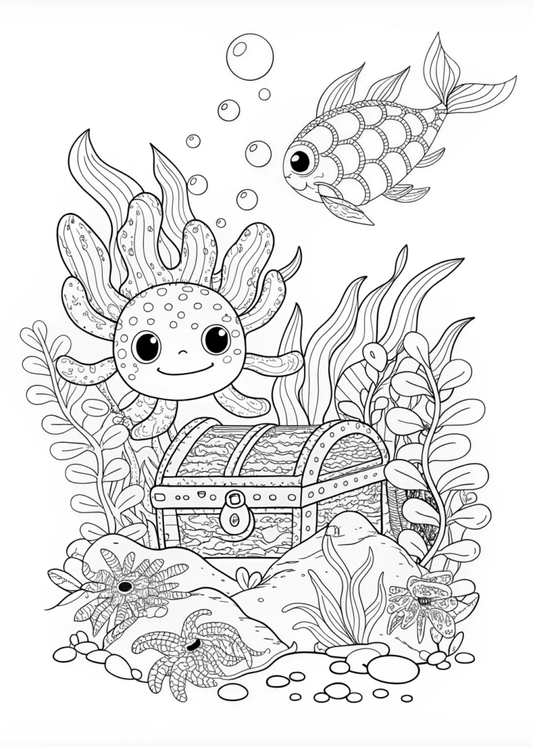 Lizard in the Garden Coloring Page coloring pages