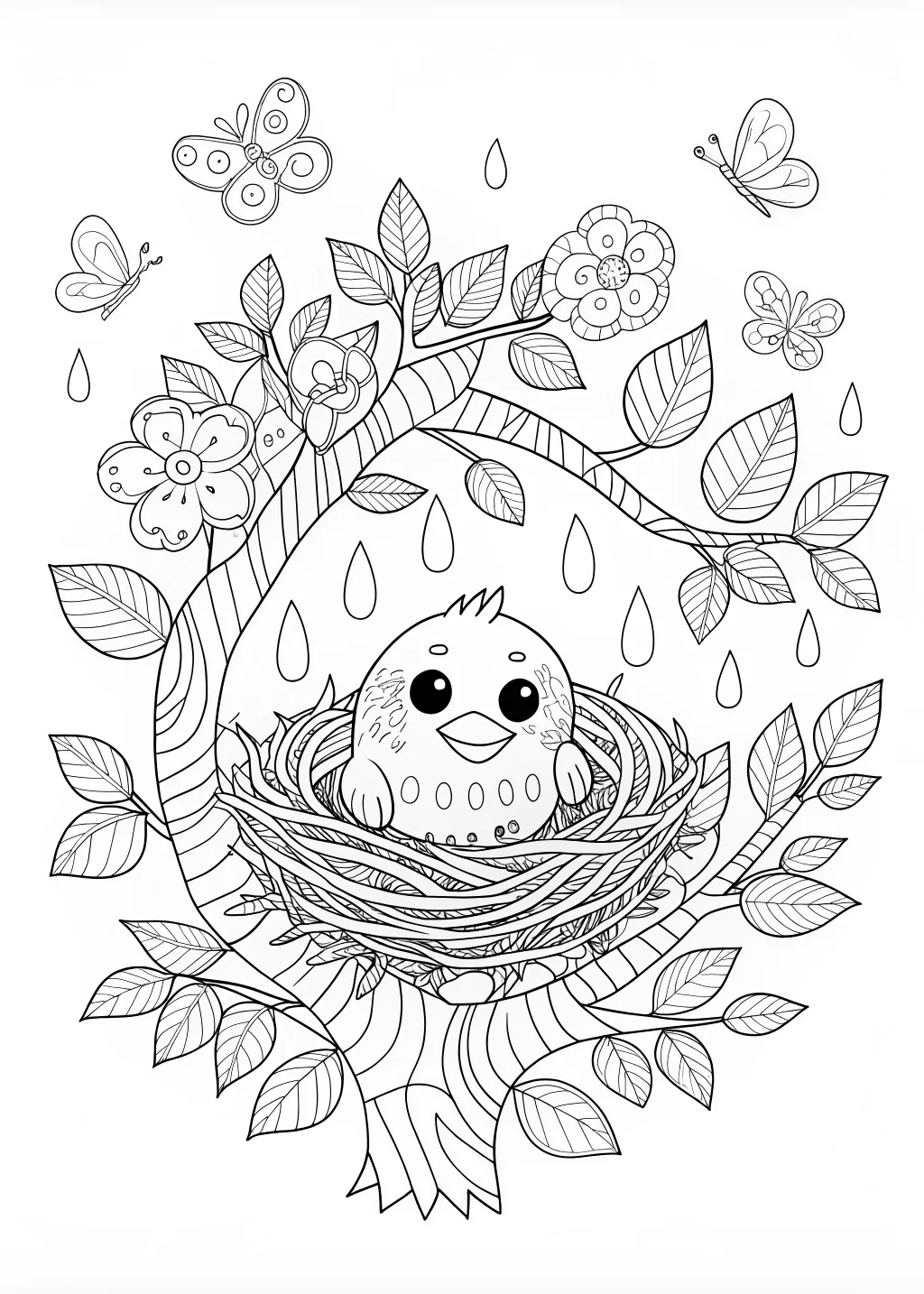 chick coloring pages