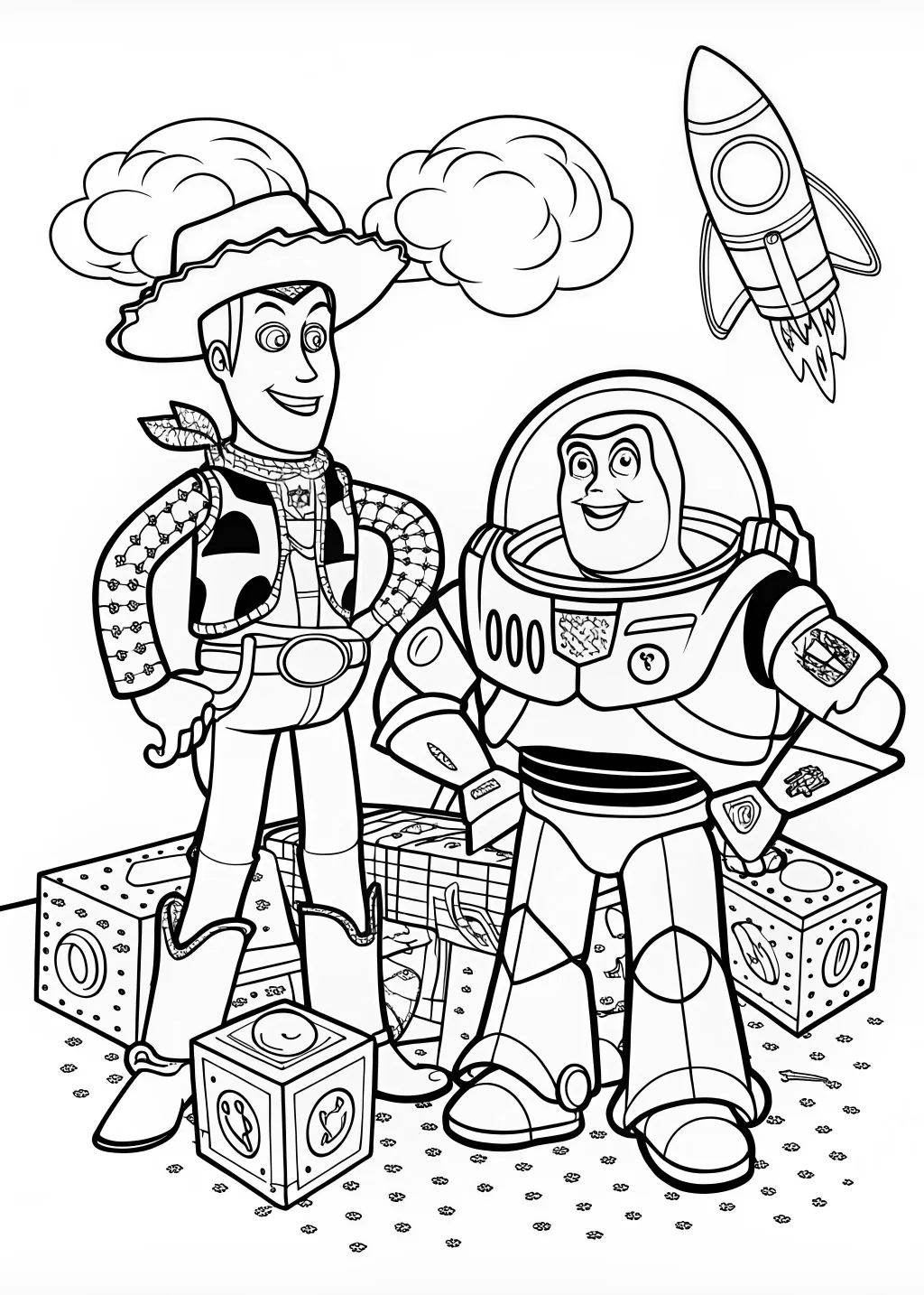 buzz lightyear coloring pages