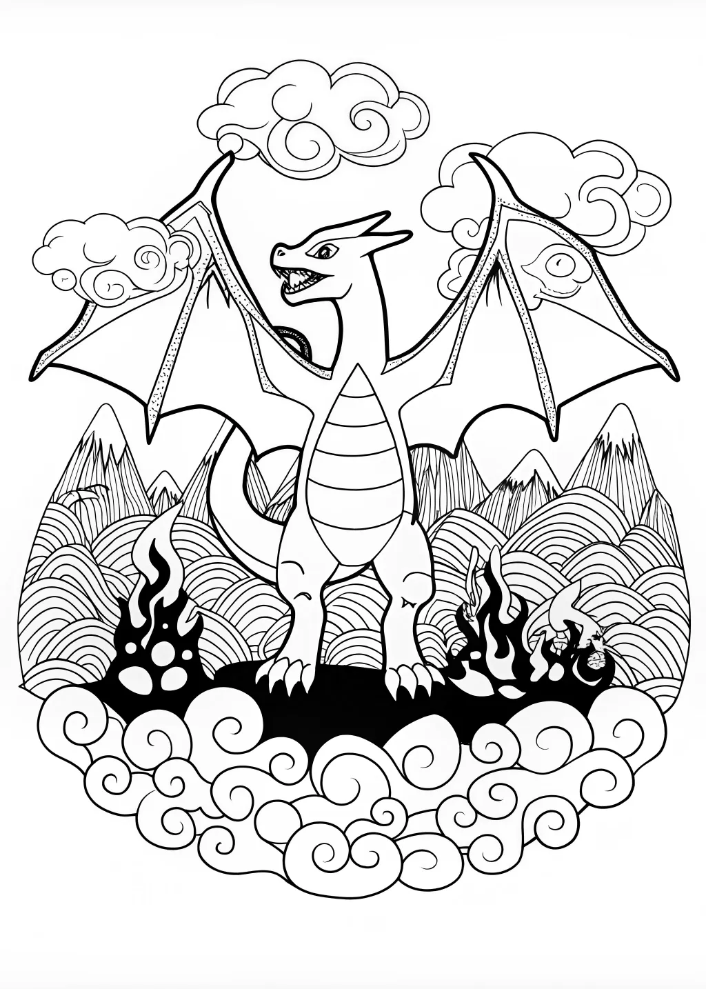 charizard coloring pages