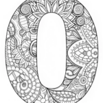 Decorative Letter “O” Coloring Extravaganza