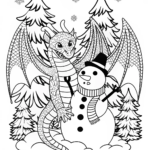 Dragon’s Magical Quest Coloring Page