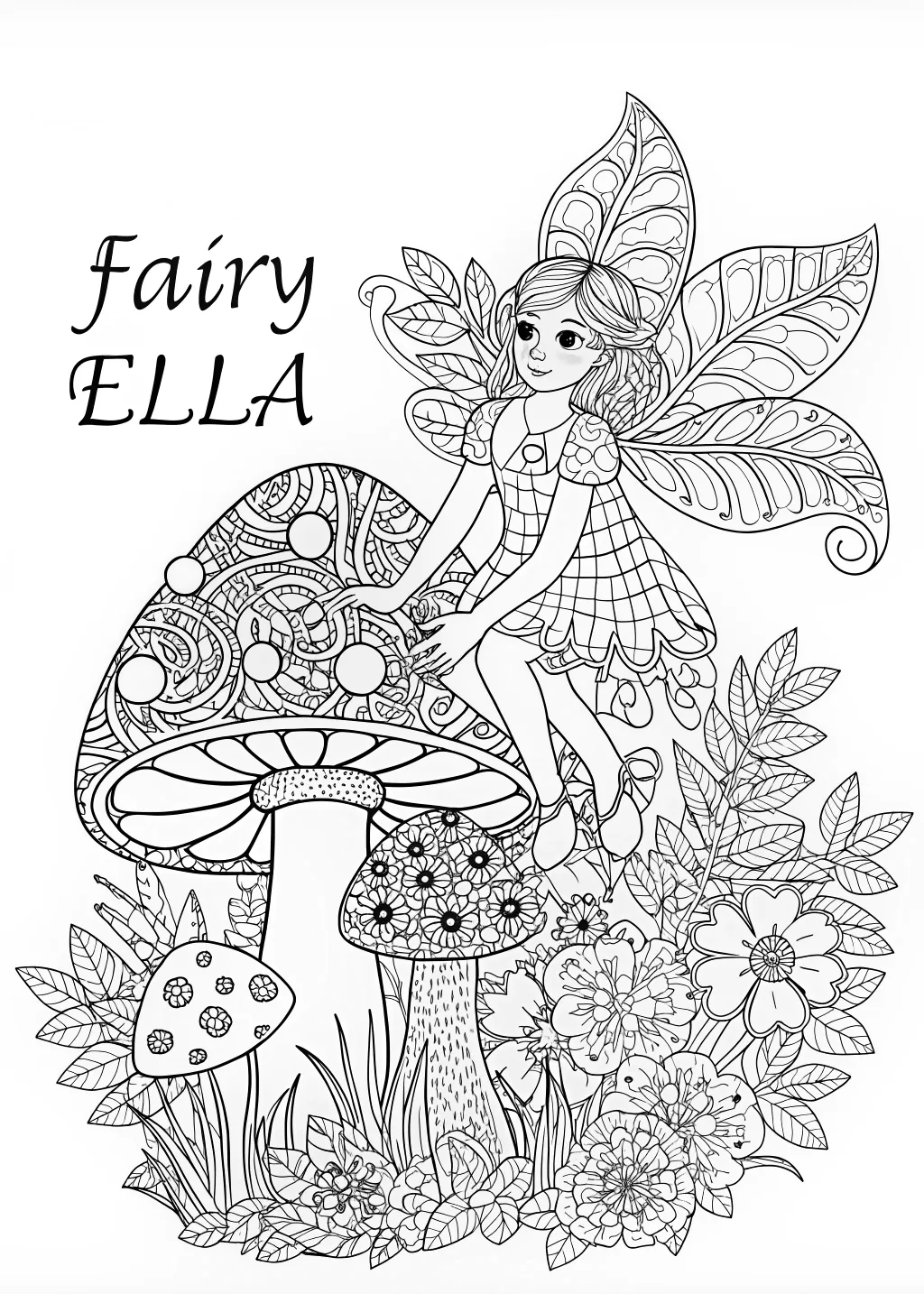 Fairy Ella on a Mushroom Adventure