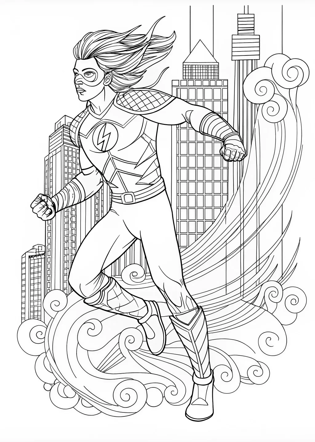 flash coloring pages