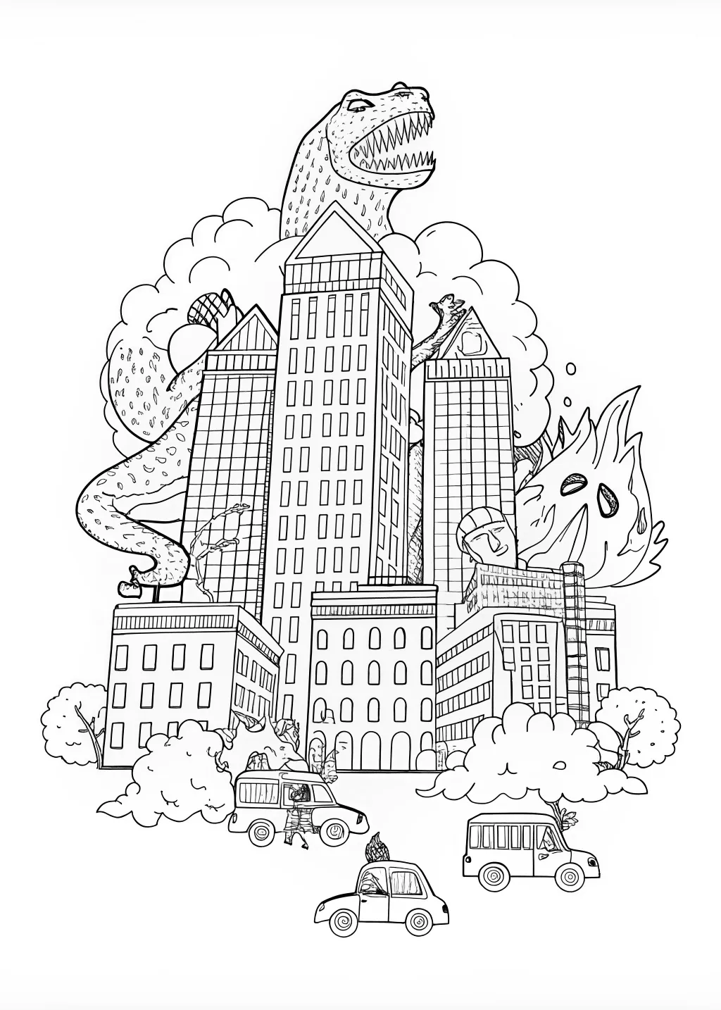 godzilla coloring pages