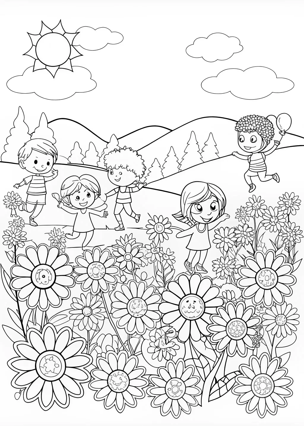 spring coloring pages