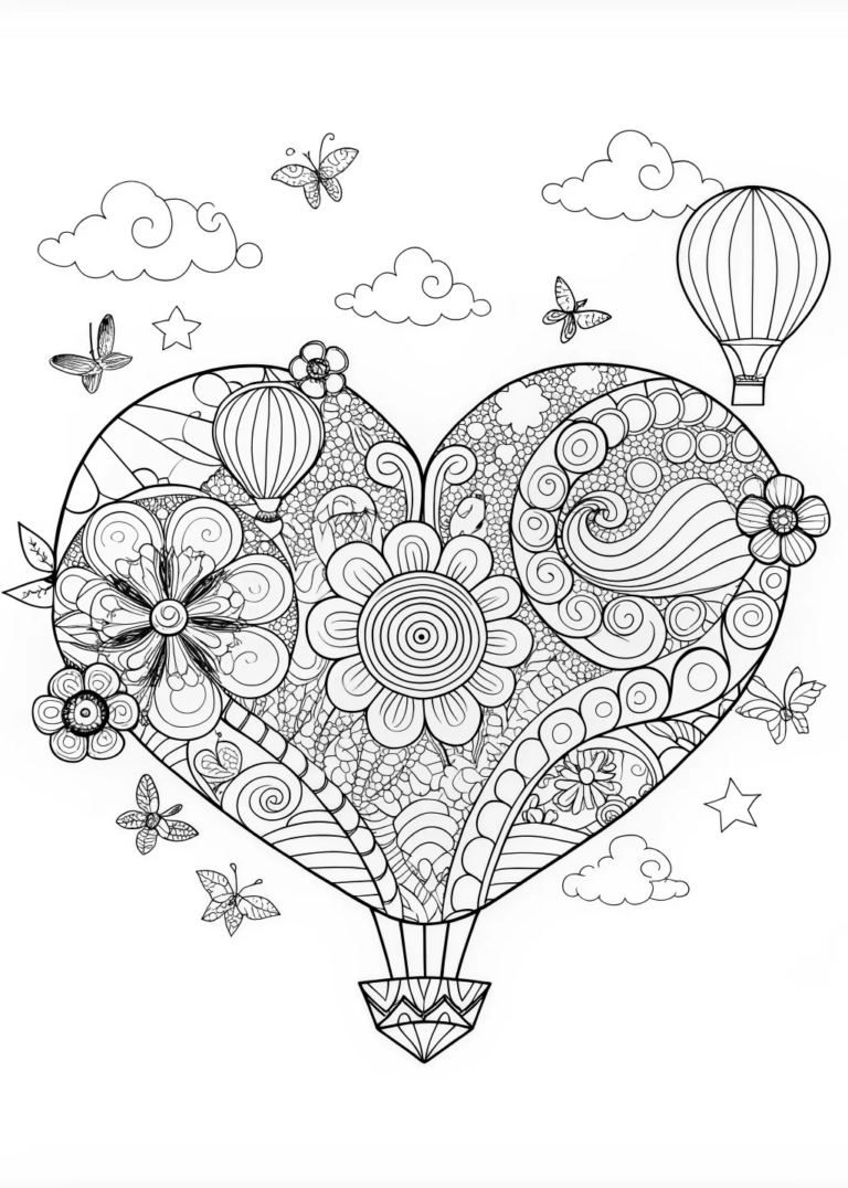 Anatomical Heart Coloring Page coloring pages