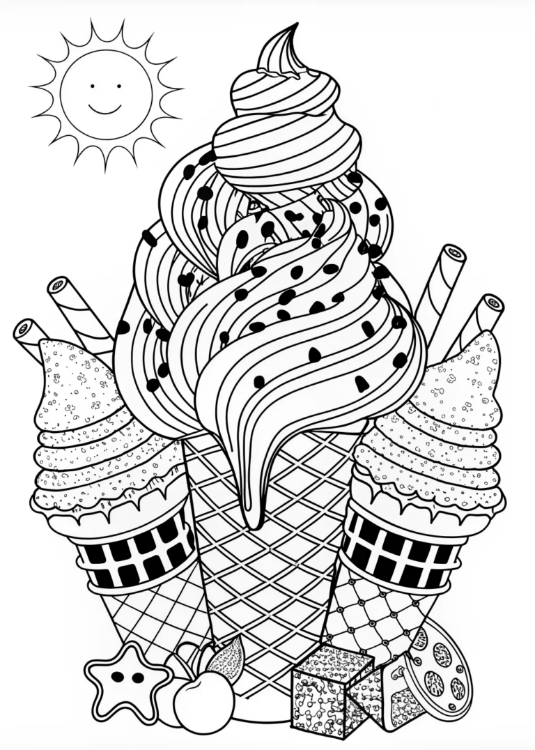 Ice Cream Treat coloring pages