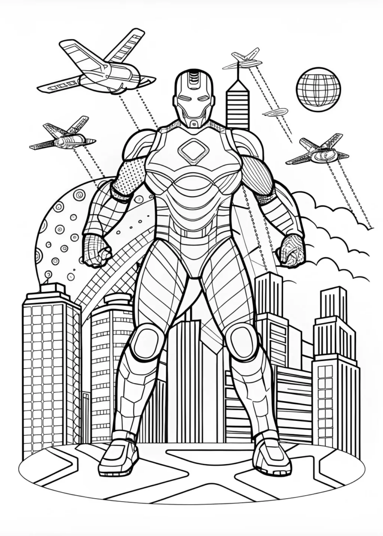 Iron Man Coloring Page Adventure coloring pages