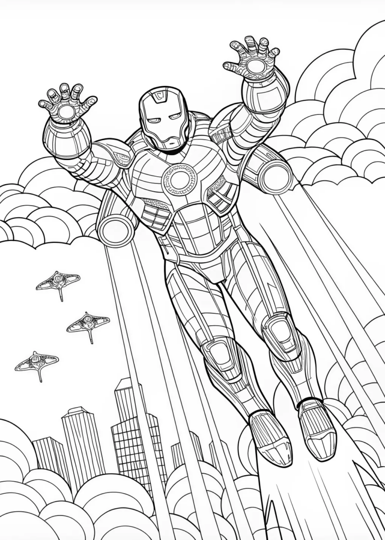 Iron Man Coloring Fun coloring pages