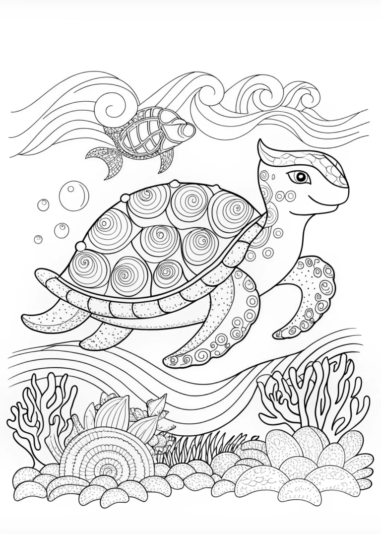 A coloring page of Dino Adventure by the Lakeside