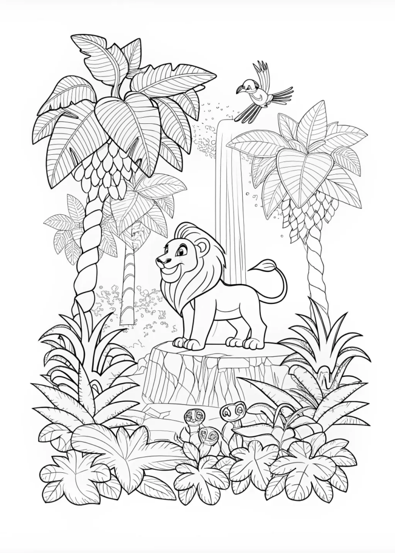 Leo the Little Lion King coloring pages