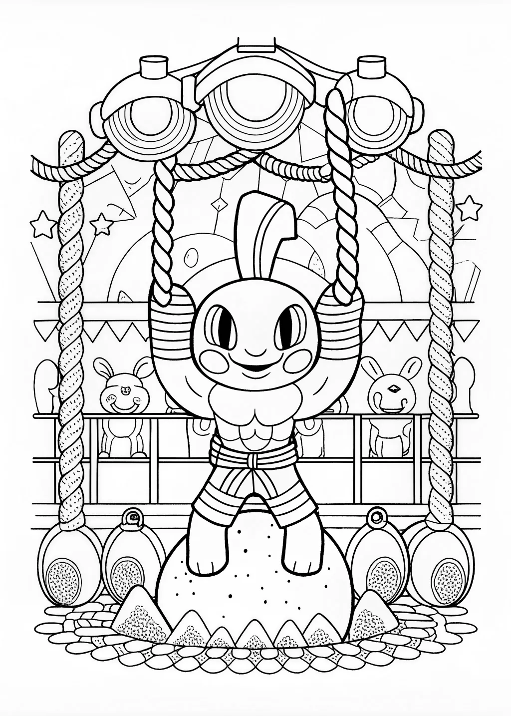 Charmeleon in the Wild Coloring Page