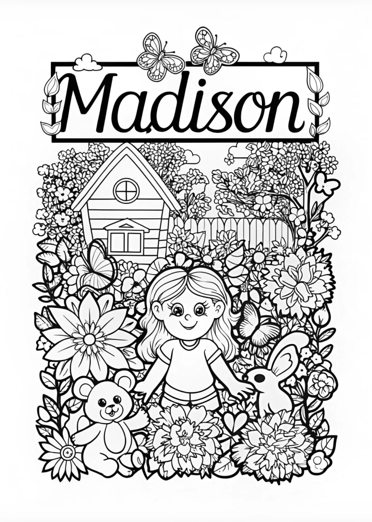 Happy Adventures with Heidi and Friends coloring pages