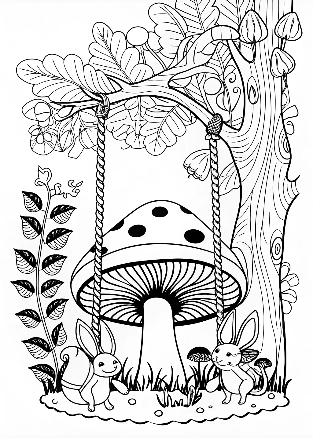 Mushroom Wonderland Swing