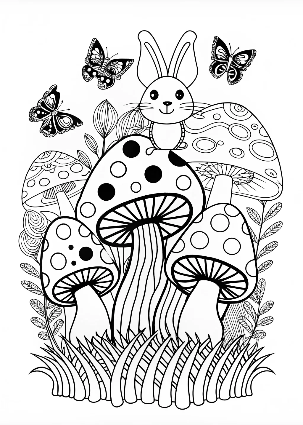 Mushroom Wonderland with Whiskers the Rabbit