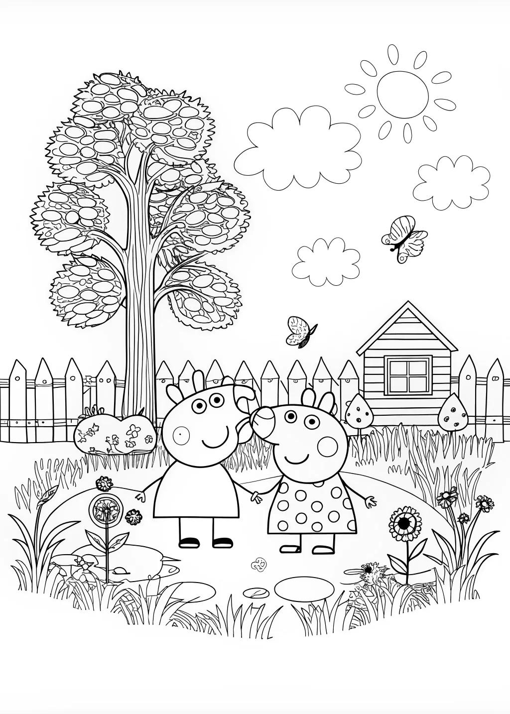 peppa pig coloring pages