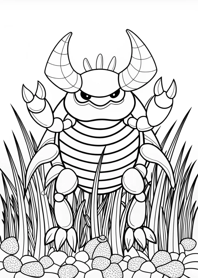 Forest Adventures with Venonat coloring pages