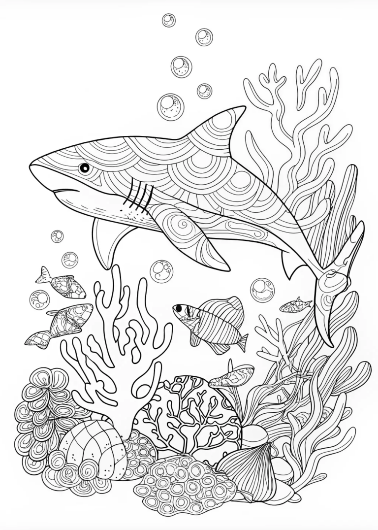 Reef Shark coloring pages