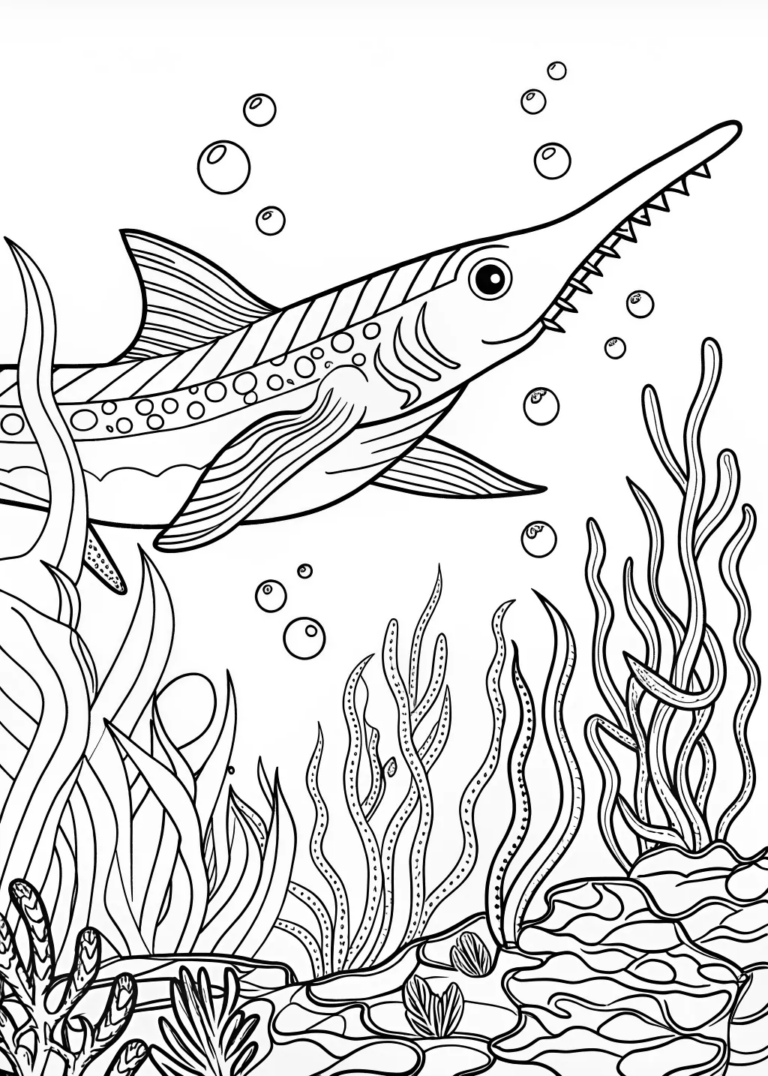 “Shark Adventures in the Deep Sea” coloring pages