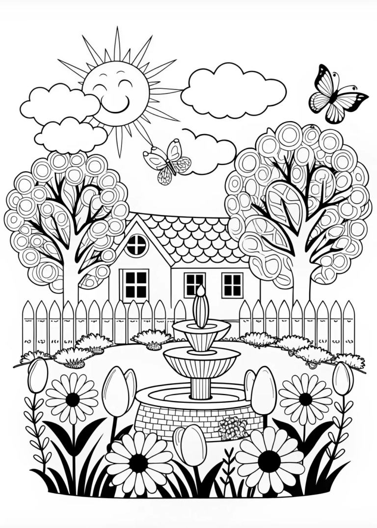 Spring Bloom Coloring Extravaganza coloring pages