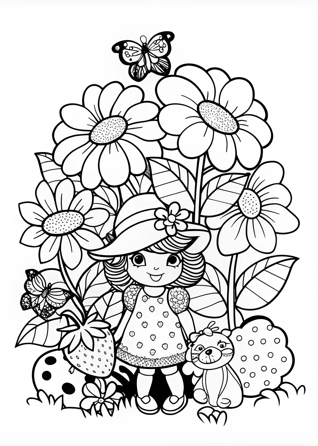 strawberry shortcake coloring pages