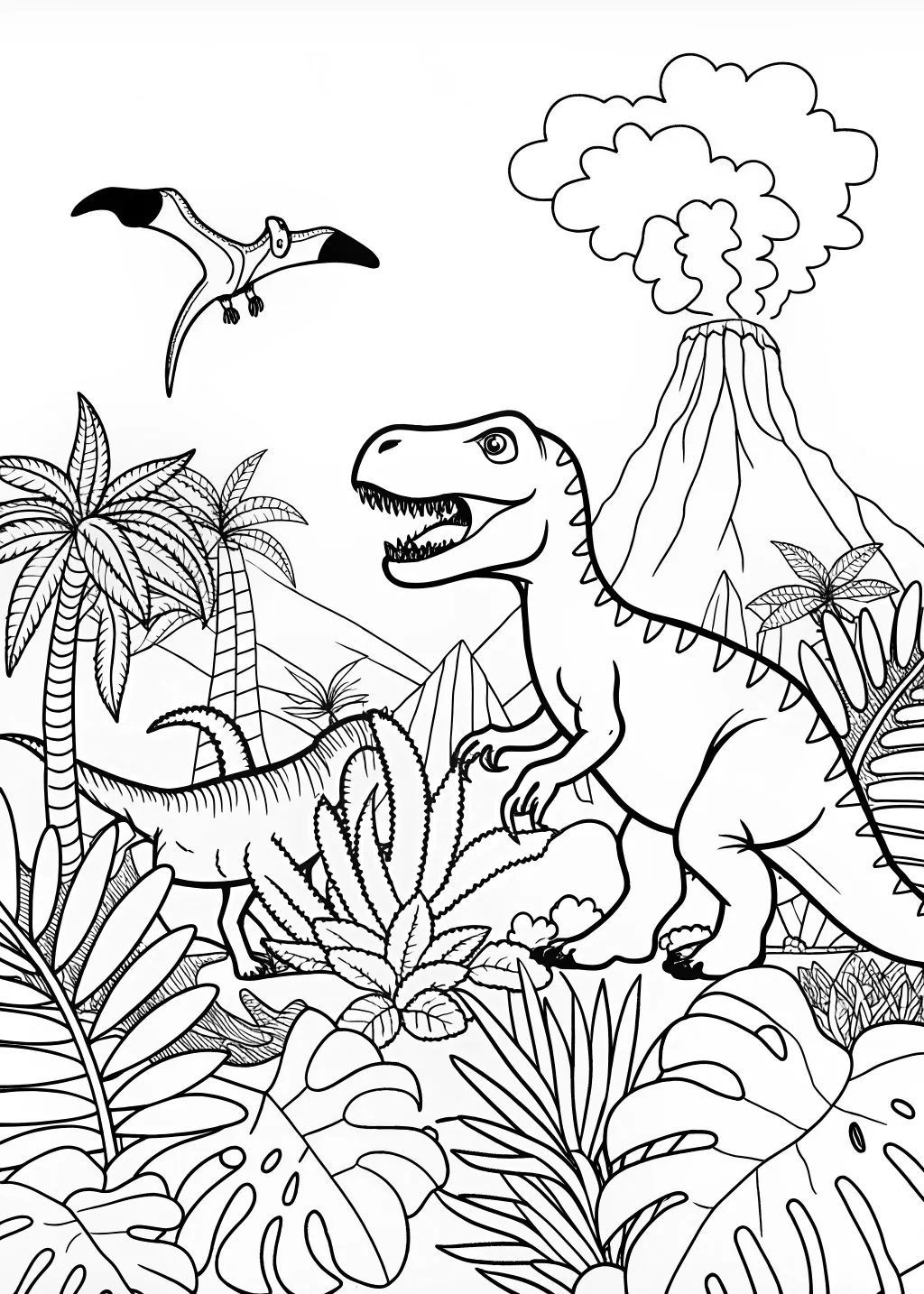 T-Rex Adventure in a Prehistoric World