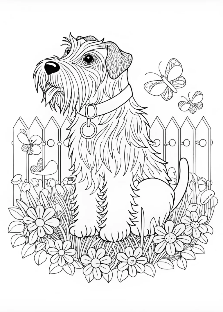 Dog Coloring Page Featuring Murphy coloring pages